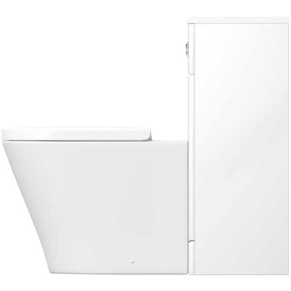 Eden white slimline back to wall unit with Mode Arte toilet