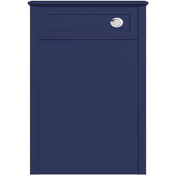 The Bath Co. Camberley navy back to wall toilet unit 570mm