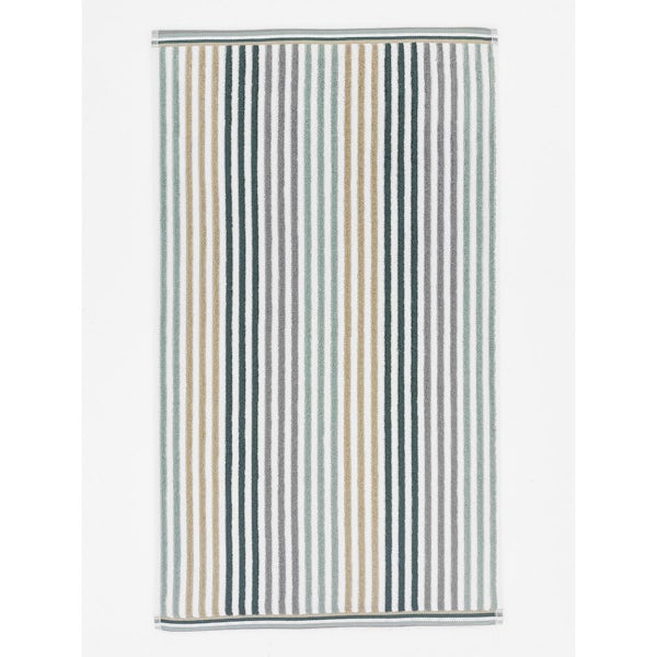 Deyongs Hannover striped 2 hand towel pack in seagrass