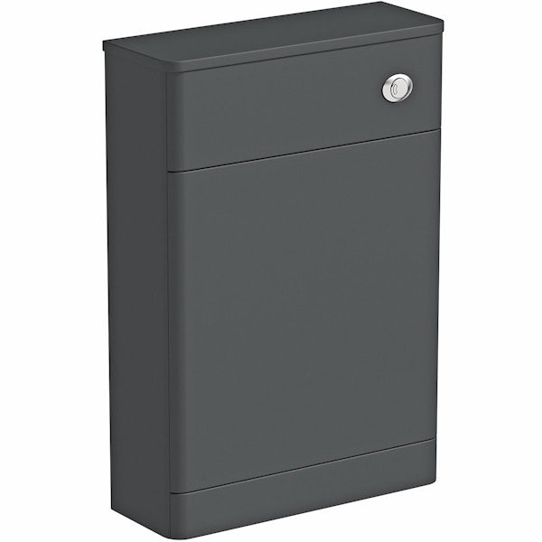Mode Lois graphite back to wall toilet unit 550mm