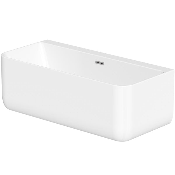 Mode premium soft square back to wall freestanding bath 1750 x 800