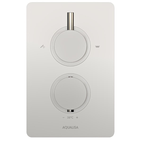 Aqualisa Dream concealed round thermostatic mixer shower with slider rail and handset