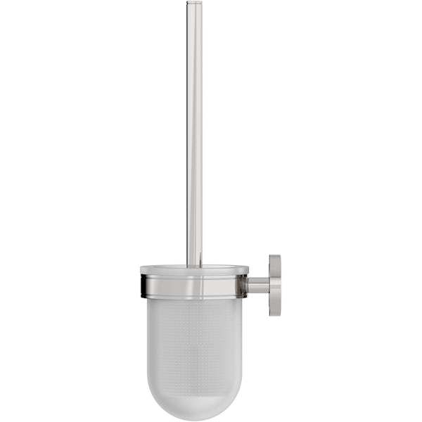 Accents premium traditional toilet brush and holder