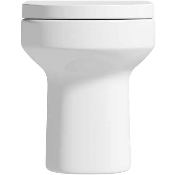 Orchard Wharfe rimless back to wall toilet and wrapover soft close toilet seat