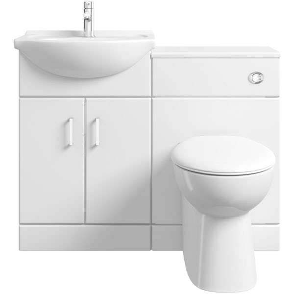 Orchard Eden white 1060mm combination with Clarity back to wall toilet and seat