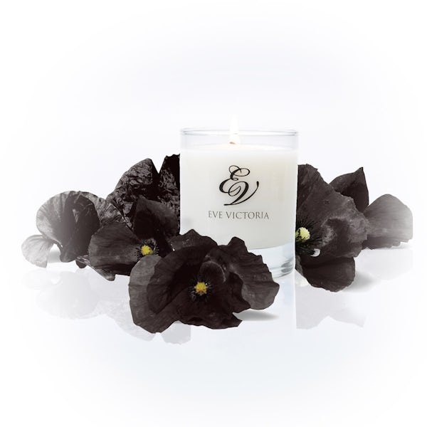 Eve Victoria Black poppy small candle 20cl