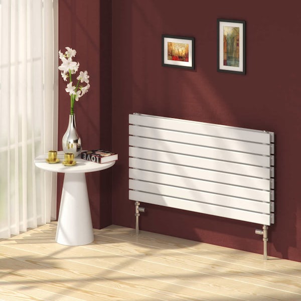 Reina Rione white double steel designer radiator