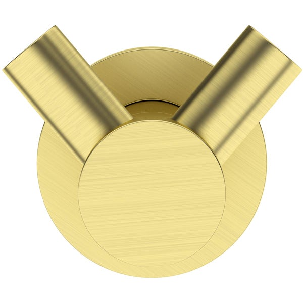 Accents Deacon brushed brass robe hook