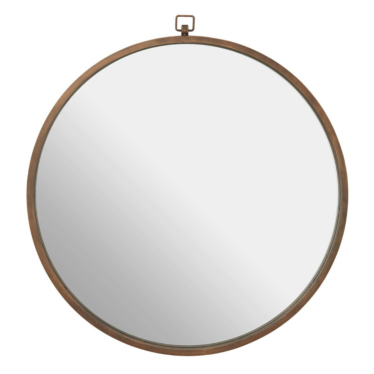 Accents Jacen round wall mirror with bronze frame