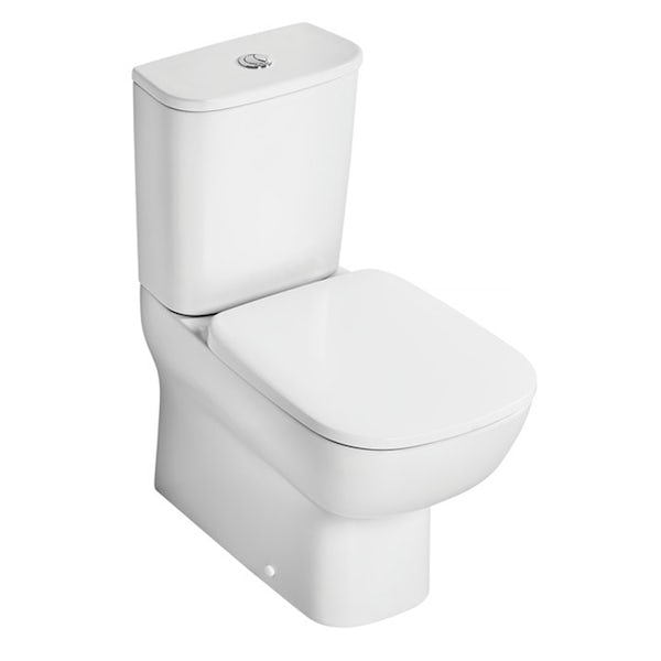 Ideal Standard Studio Echo cloakroom suite with close coupled toilet and semi pedestal basin 450mm