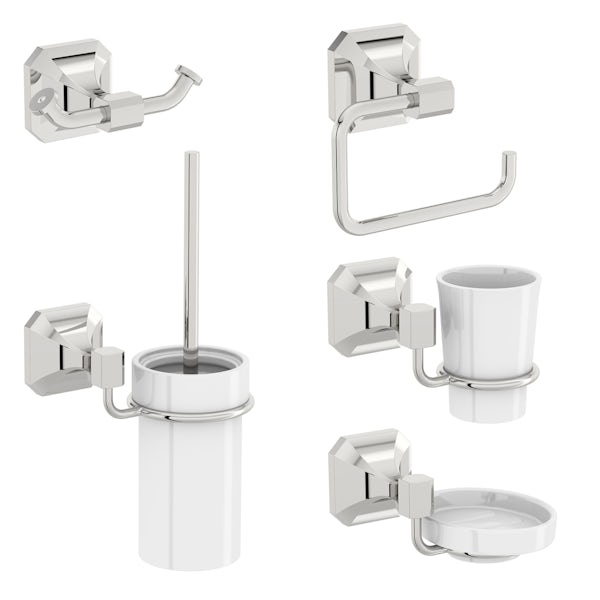 The Bath Co. Camberley ensuite 5 piece accessory set