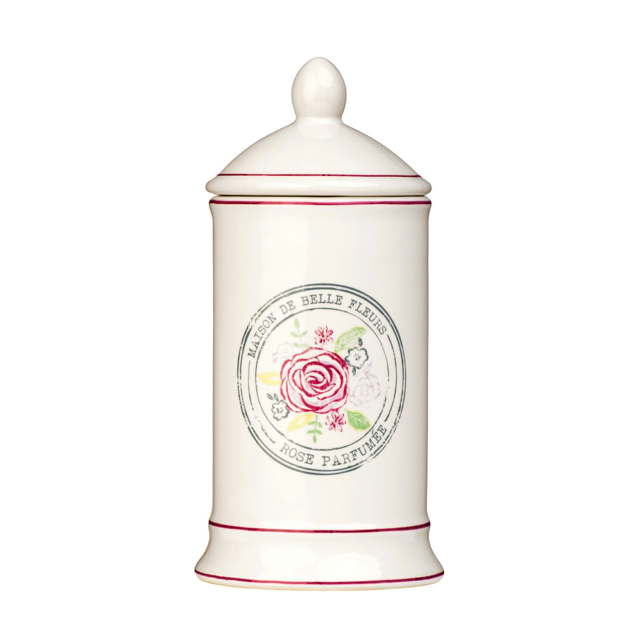 Accents Belle stoneware cream traditional storage jar