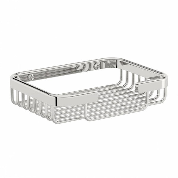 Options Brass Wall Mounted Square Basket