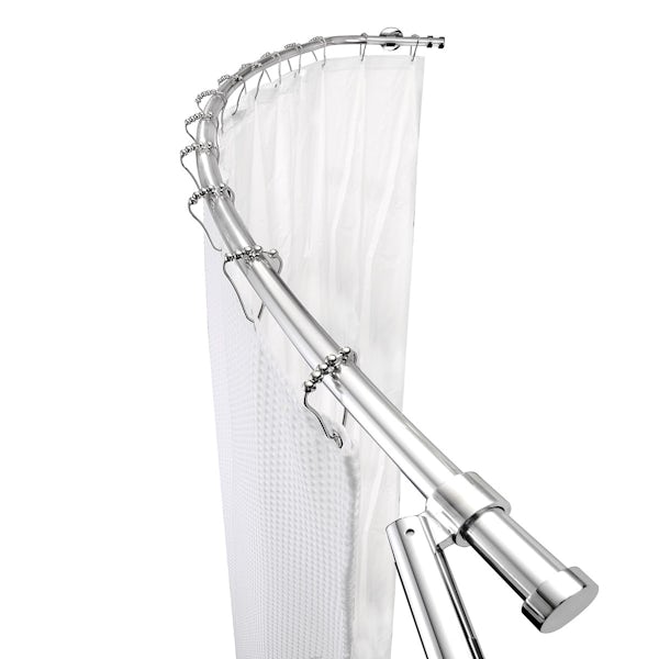 Croydex Luxury curved shower curtain rail