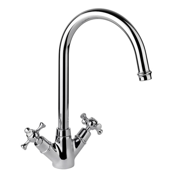 Leisure Aquaclassic dual lever kitchen tap