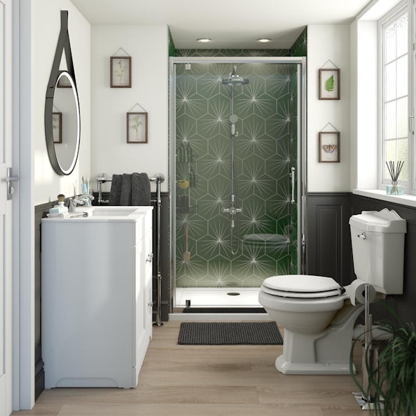 Orchard Winchester complete shower door and furniture suite