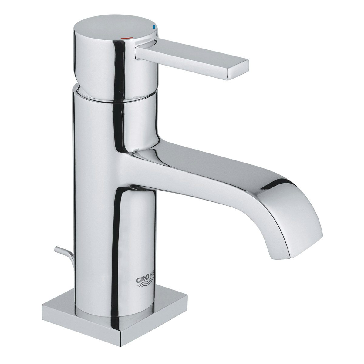 Grohe Allure M-size basin mixer tap with pop up waste