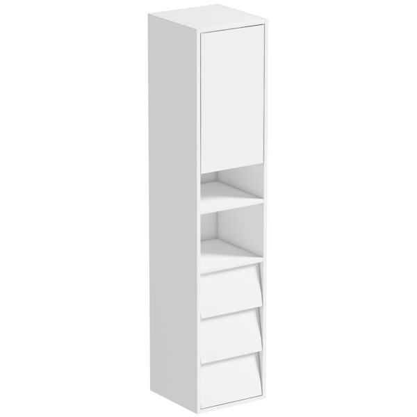 Mode Cooper white wall hung cabinet 1400 x 300mm