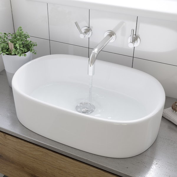 Tate countertop basin with waste