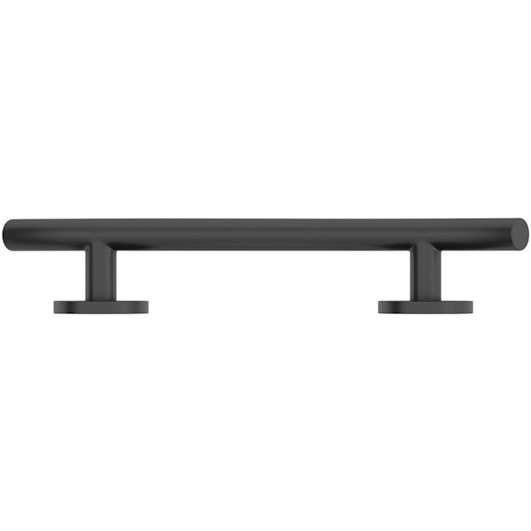 Nymas NymaSTYLE stainless steel matt black 355mm curved grab rail