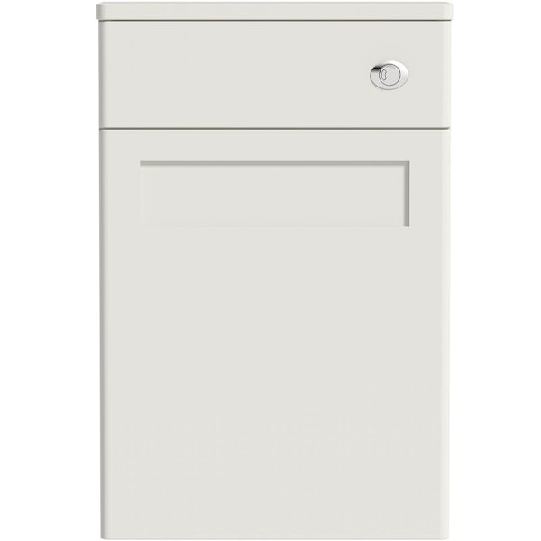 The Bath Co. Aylesford linen white back to wall unit 570mm