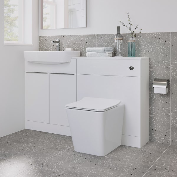 Ideal Standard Caffaro back to wall toilet and soft close seat