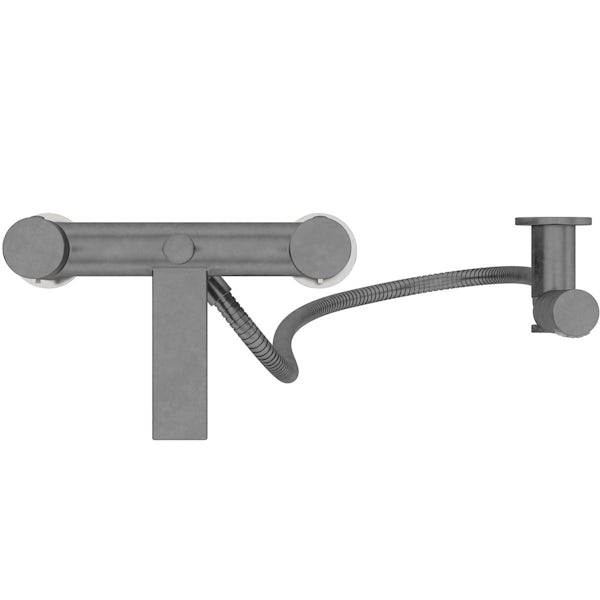 Mode Dixon gunmetal bath shower mixer tap