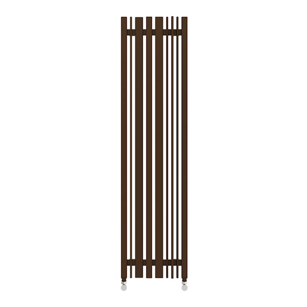 Sherwood terra brown vertical radiator 1300 x 330