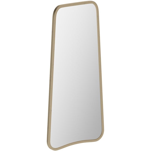 Accents Curved gold leaner 1230 x 565mm