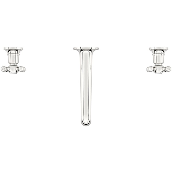 The Bath Co. Camberley wall mounted basin mixer tap