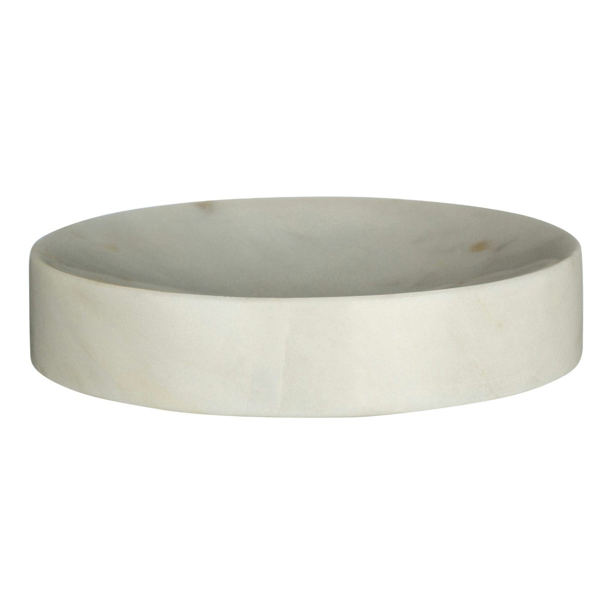 Accents White marble soap dish