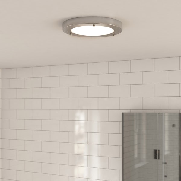 Forum Llum large round flush bathroom ceiling light