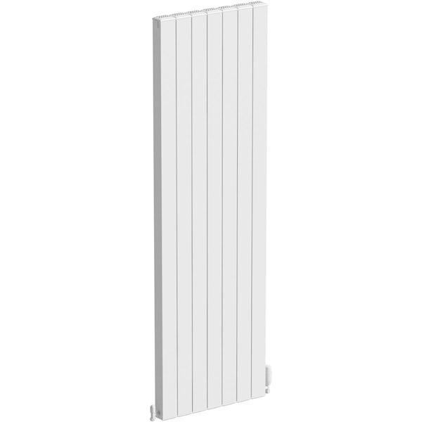 The Heating Co. Edmonton vertical textured white aluminium radiator