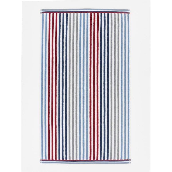 Deyongs Hannover striped 2 towel pack in denim