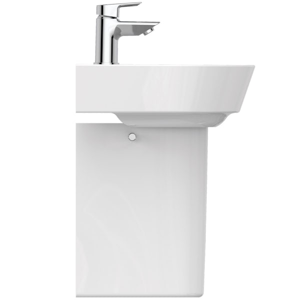 Ideal Standard Concept Air Arc 1 tap hole semi pedestal basin 400mm