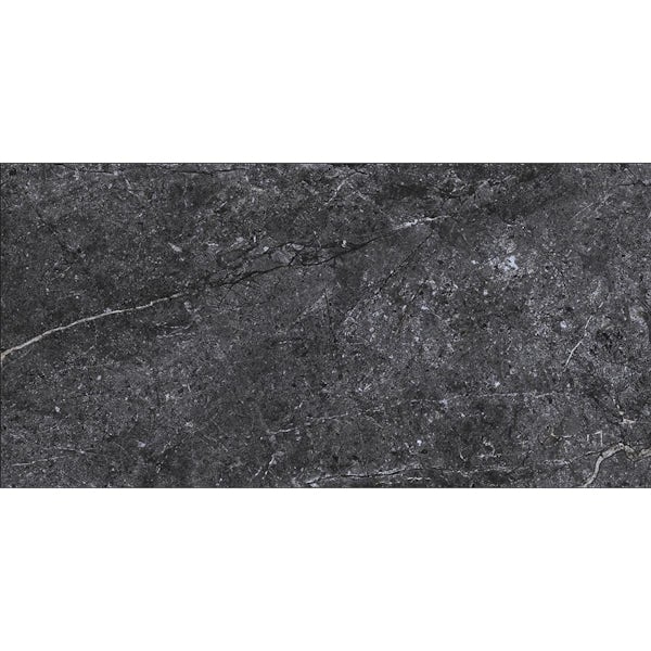 Calcolo Lucas anthracite matt porcelain wall and floor tile 300 x 600mm