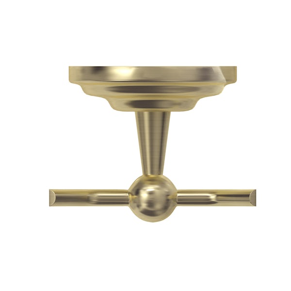 The Bath Co. 1805 gold double robe hook