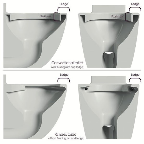 Clarity close coupled toilet with satin grey vanity unit suite 510mm