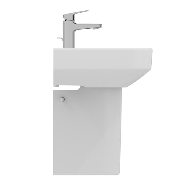 Ideal Standard i.life S 1 tap hole semi pedestal basin 550mm with fixing kit