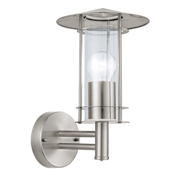 Eglo Lisio outdoor wall light IP44 in silver