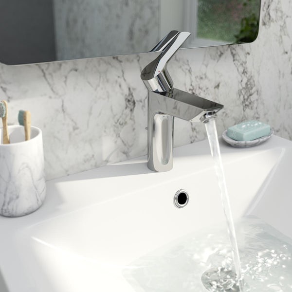 Grohe Quickfix Start energy saving basin mixer tap M-size with pop up waste