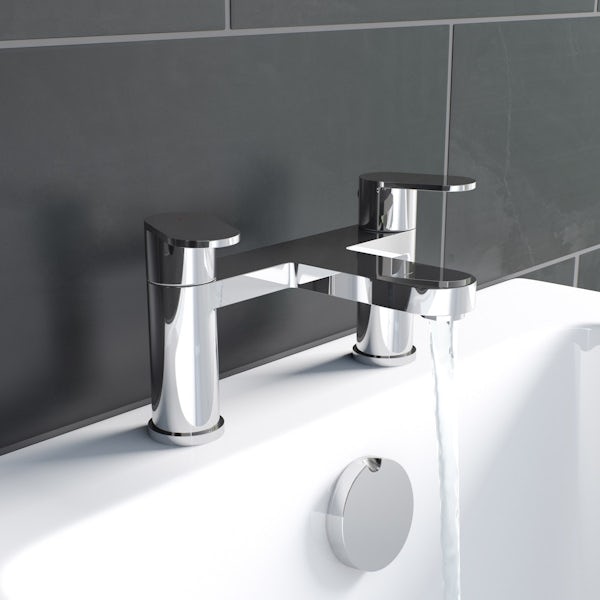 Kirke Curve basin and bath mixer tap pack