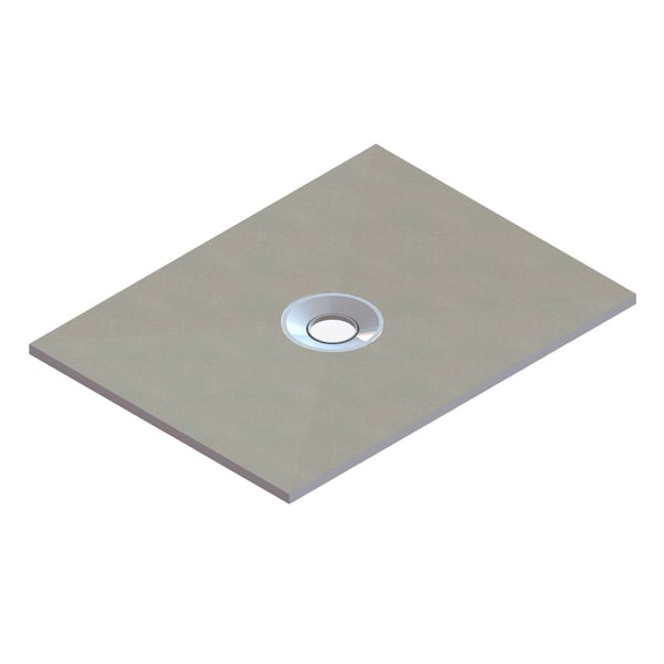 Wet Room Rectangular Tray With Centre Waste