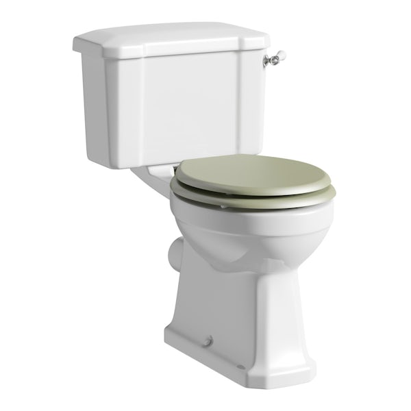 The Bath Co. Camberley close coupled toilet inc sage soft close seat