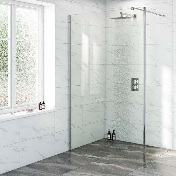 Mode Renzo rectangular slim stainless steel shower head 300mm
