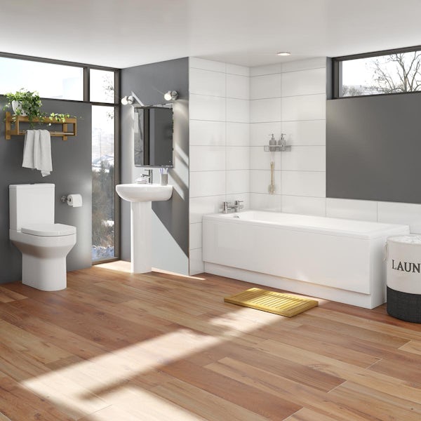 Oakley Bathroom Set with Kensington 1700 x 700 Bath Suite