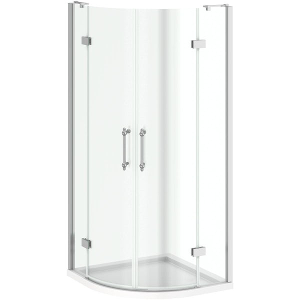 The Bath Co. Beaumont traditional 8mm hinged quadrant shower enclosure