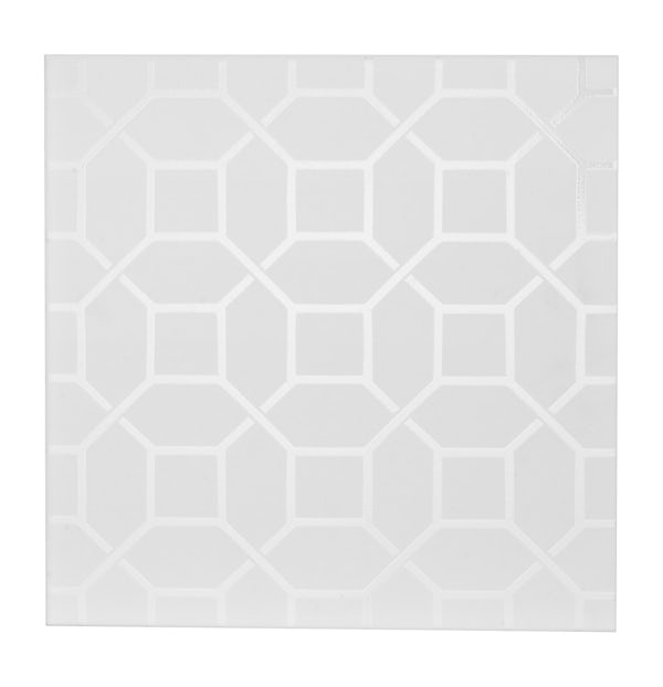 Laura Ashley Marise white floor tile 331mm x 331mm