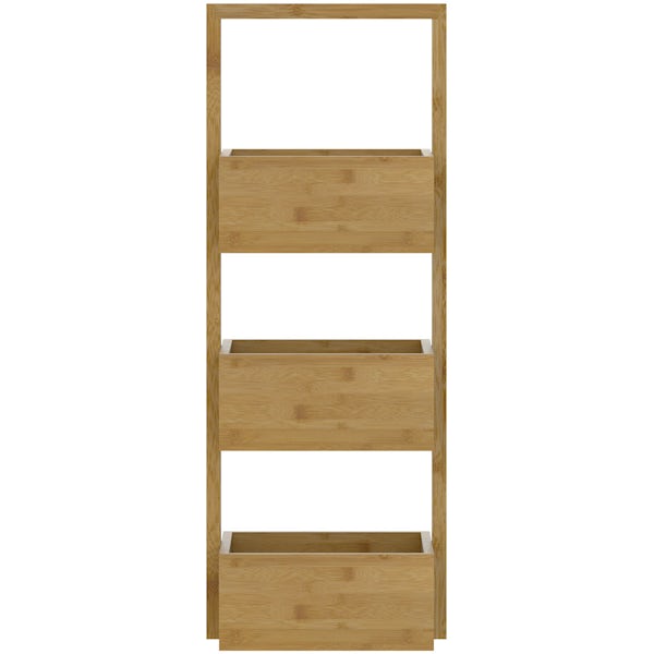 Accents Bamboo 3 tier storage unit