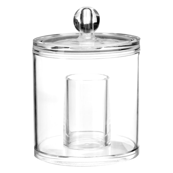 Accents Clear acrylic small storage jar